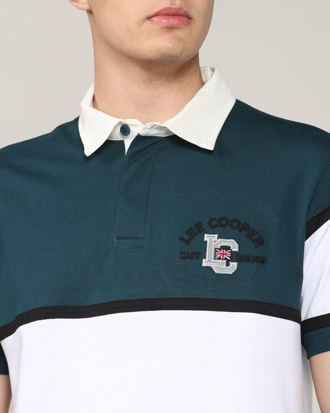 Lee Cooper | Men Colourblock Regular Fit Polo T-Shirt|5