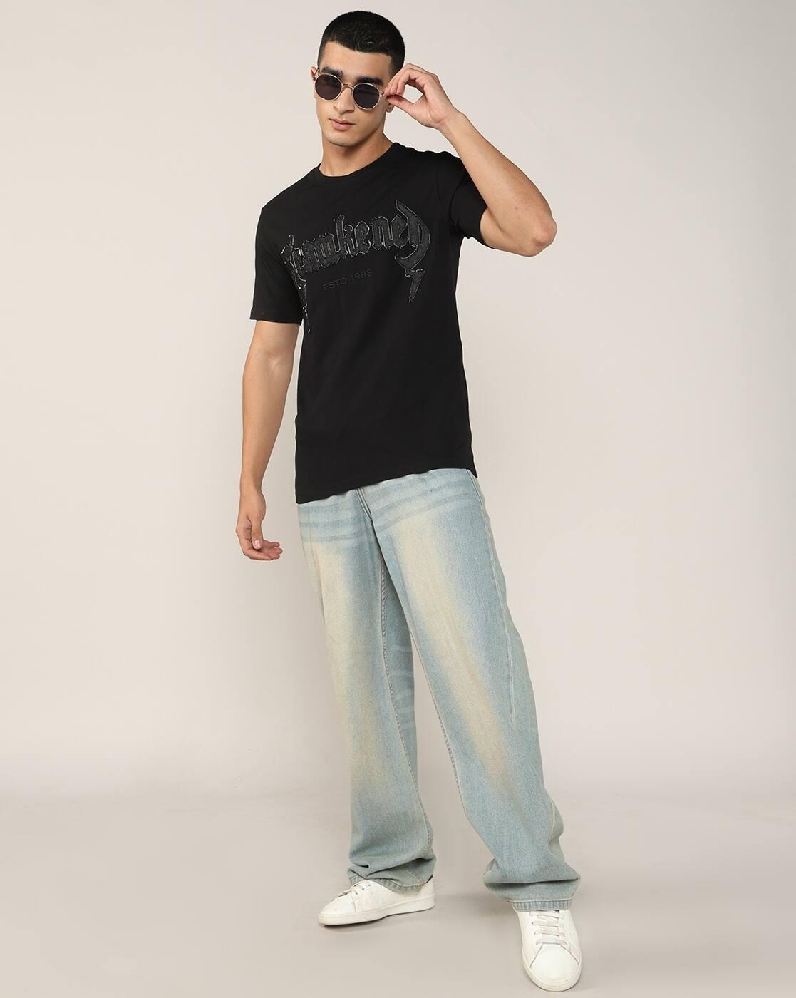 Lee Cooper | Men Typographic Print Regular Fit Crew-Neck T-Shirt|4