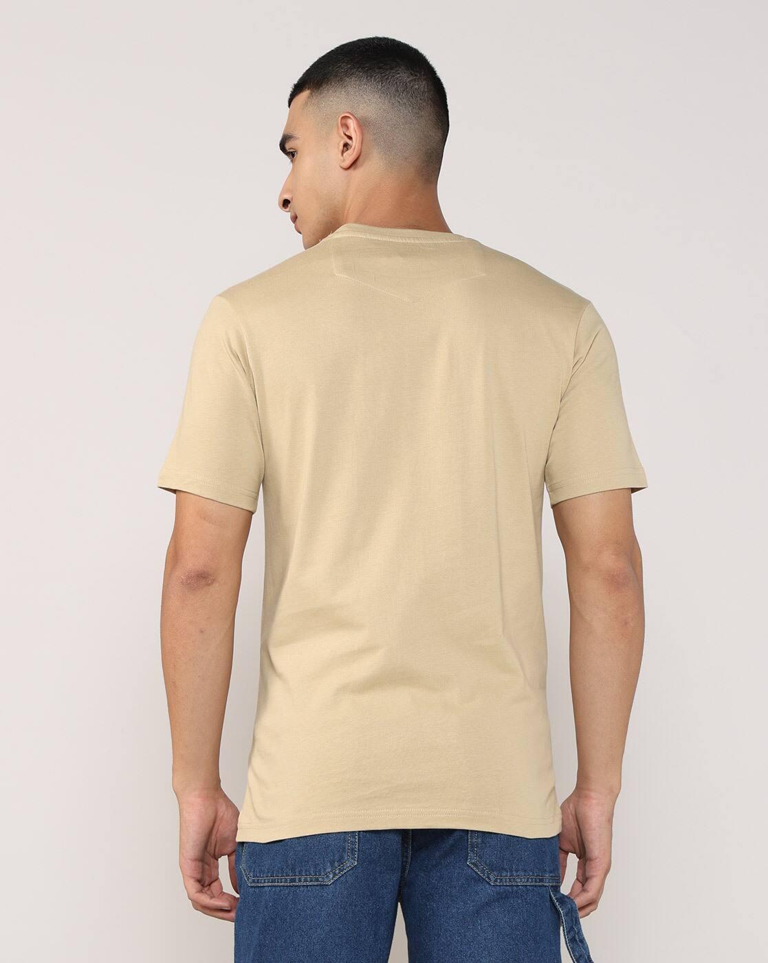 Lee Cooper | Men Brand Print Regular Fit Crew-Neck T-Shirt|2