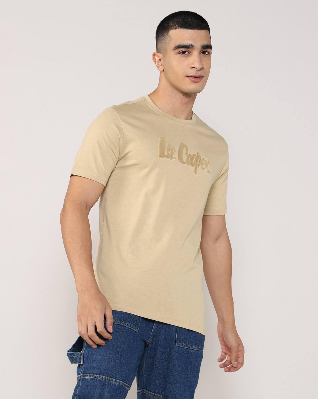 Lee Cooper | Men Brand Print Regular Fit Crew-Neck T-Shirt|3