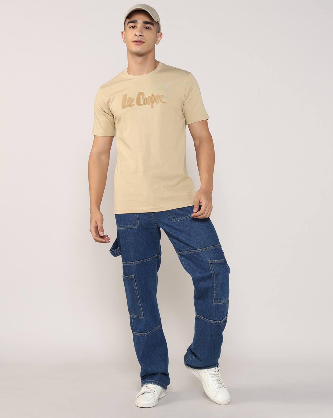 Lee Cooper | Men Brand Print Regular Fit Crew-Neck T-Shirt|4