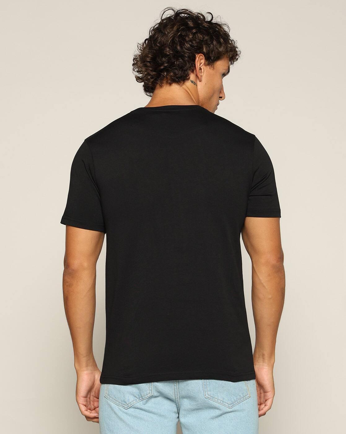 Lee Cooper | Men Brand Print Regular Fit Crew-Neck T-Shirt|2