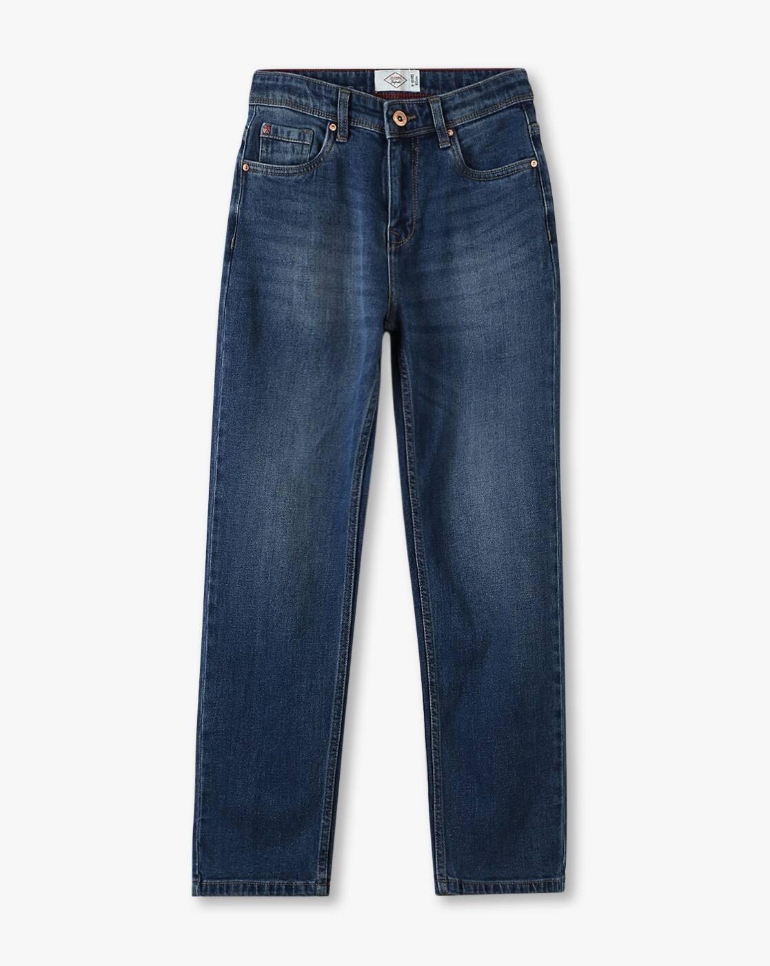 Lee Cooper | Boys Lightly Washed Wide-Leg Jeans|0