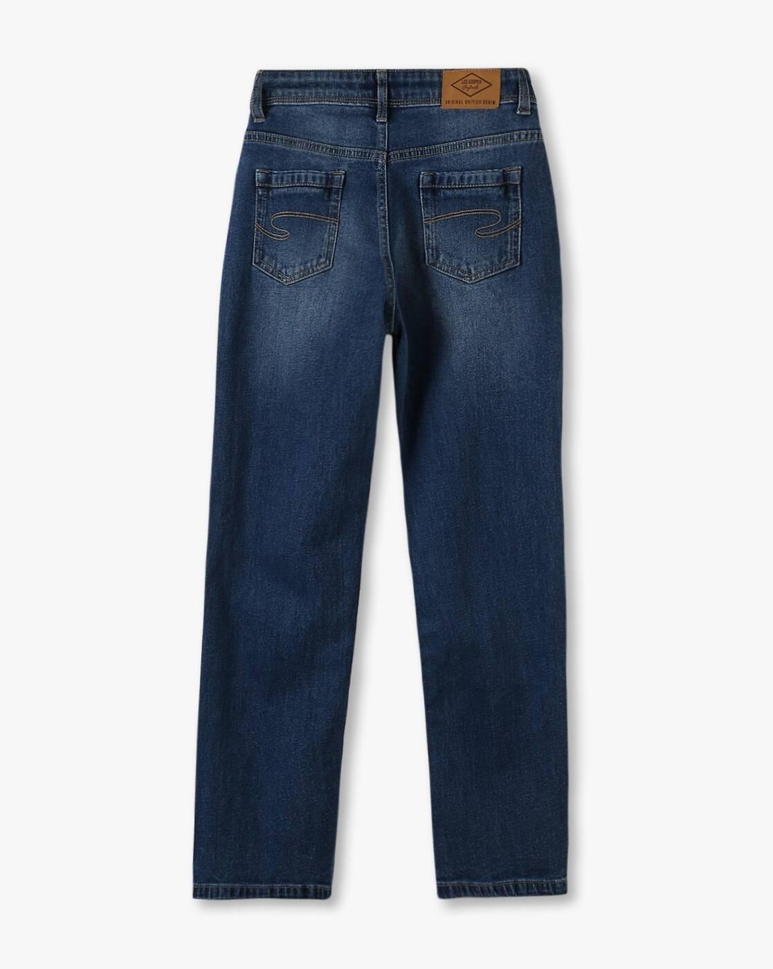 Lee Cooper | Boys Lightly Washed Wide-Leg Jeans|1