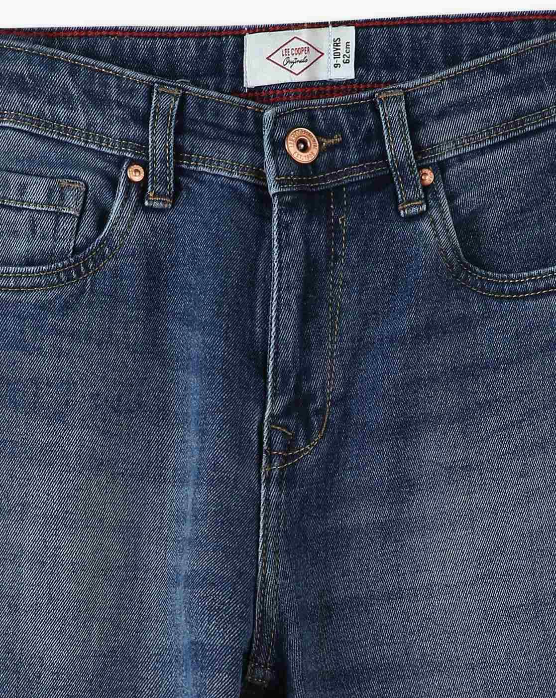 Lee Cooper | Boys Lightly Washed Wide-Leg Jeans|2