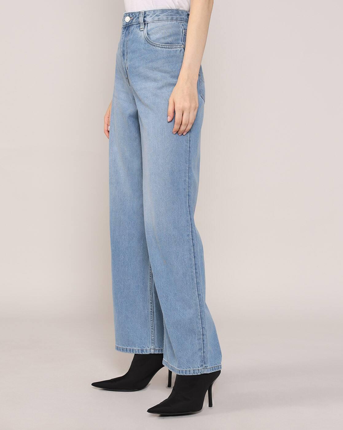 Lee Cooper | Women Lightly Washed High-Rise Staright Jeans|1
