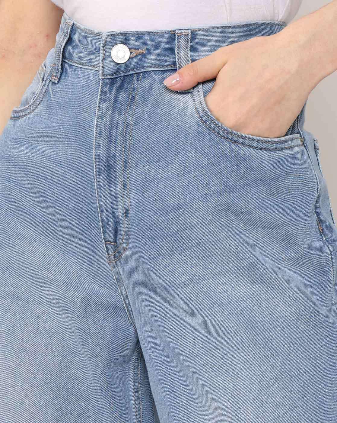 Lee Cooper | Women Lightly Washed High-Rise Staright Jeans|4