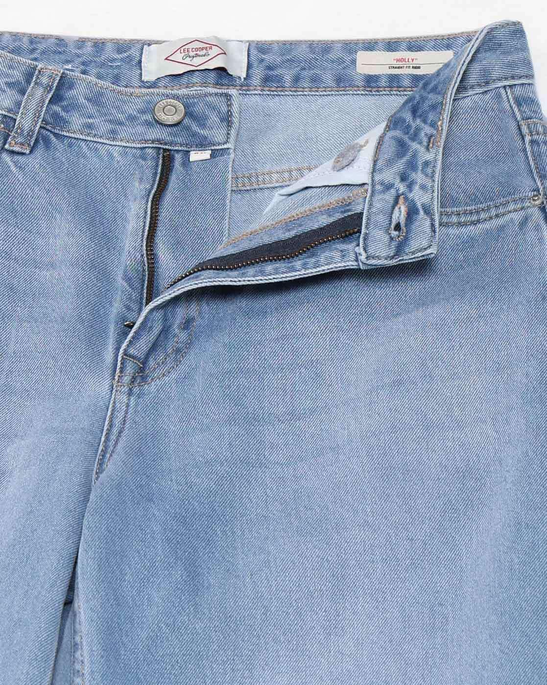 Lee Cooper | Women Lightly Washed High-Rise Staright Jeans|5