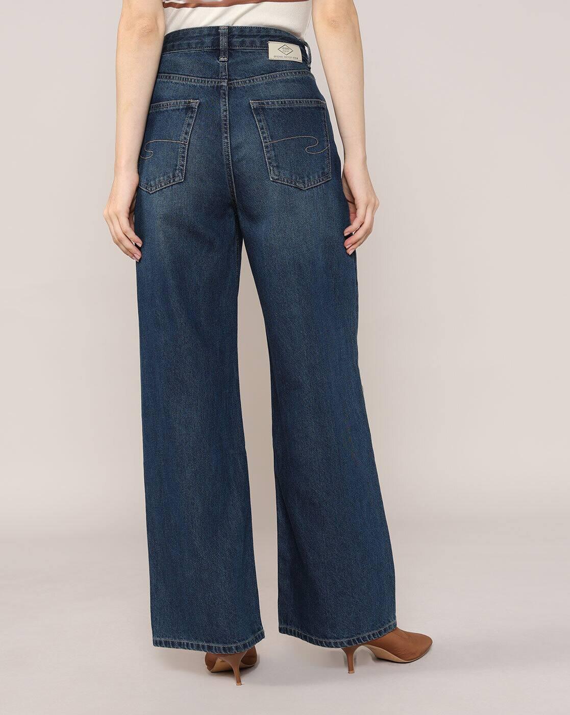 Lee Cooper | Women Lightly Washed High-Rise Straight Jeans|2