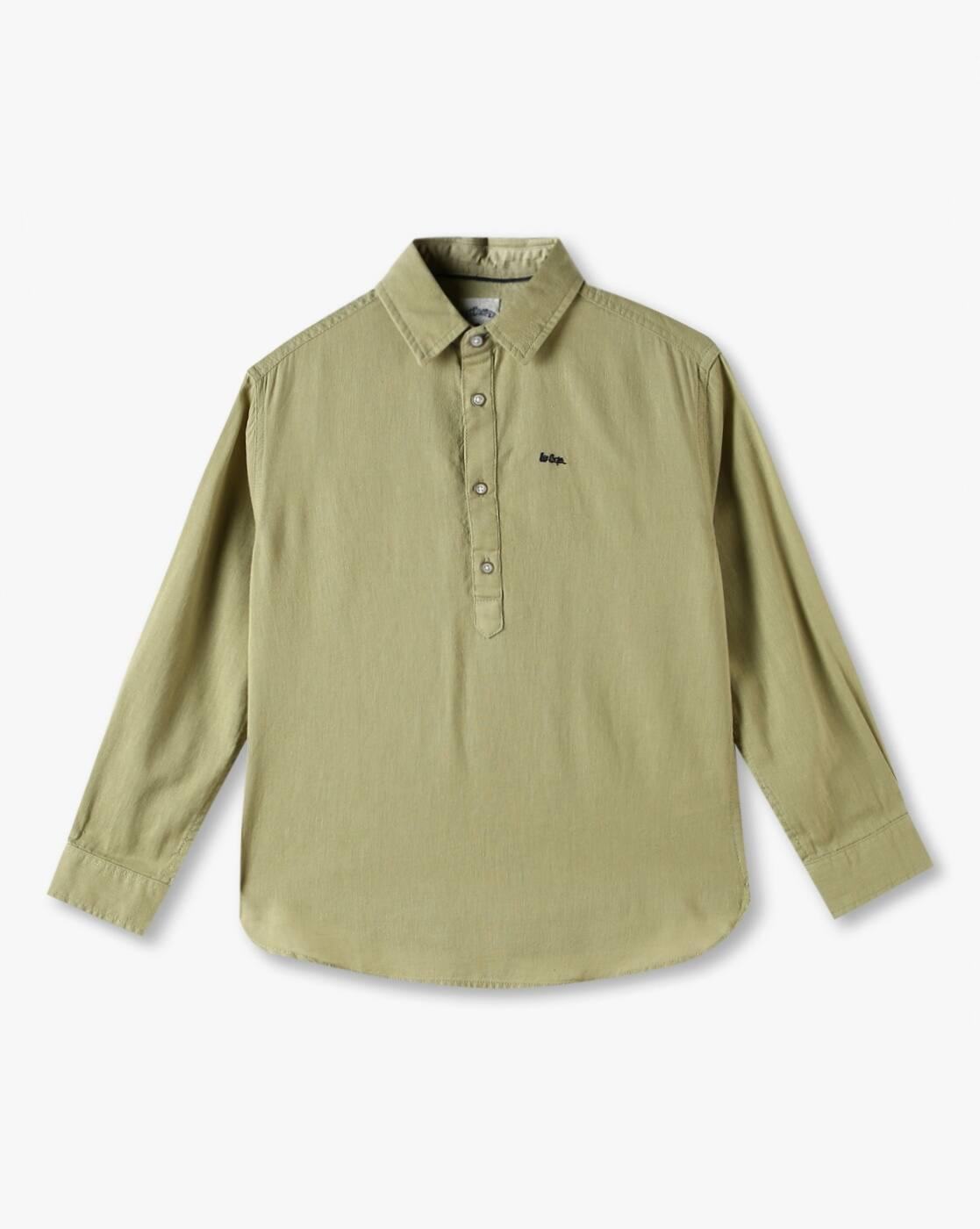 Lee Cooper | Boys Regular Fit Popover Shirt|0