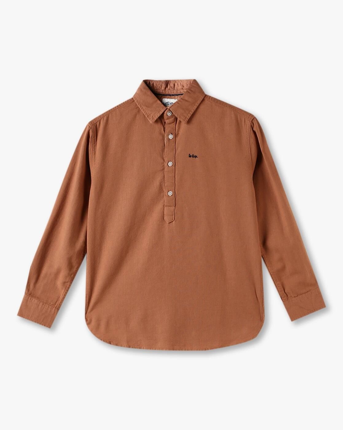 Boys Regular Fit Popover Shirt