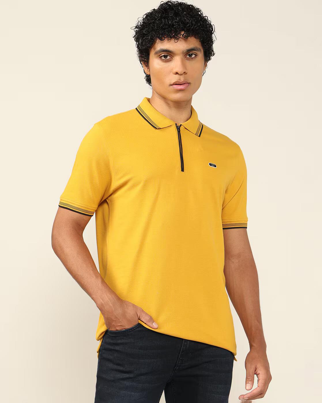 Lee Cooper | Men Regular Fit Cotton Polo T-Shirt|0