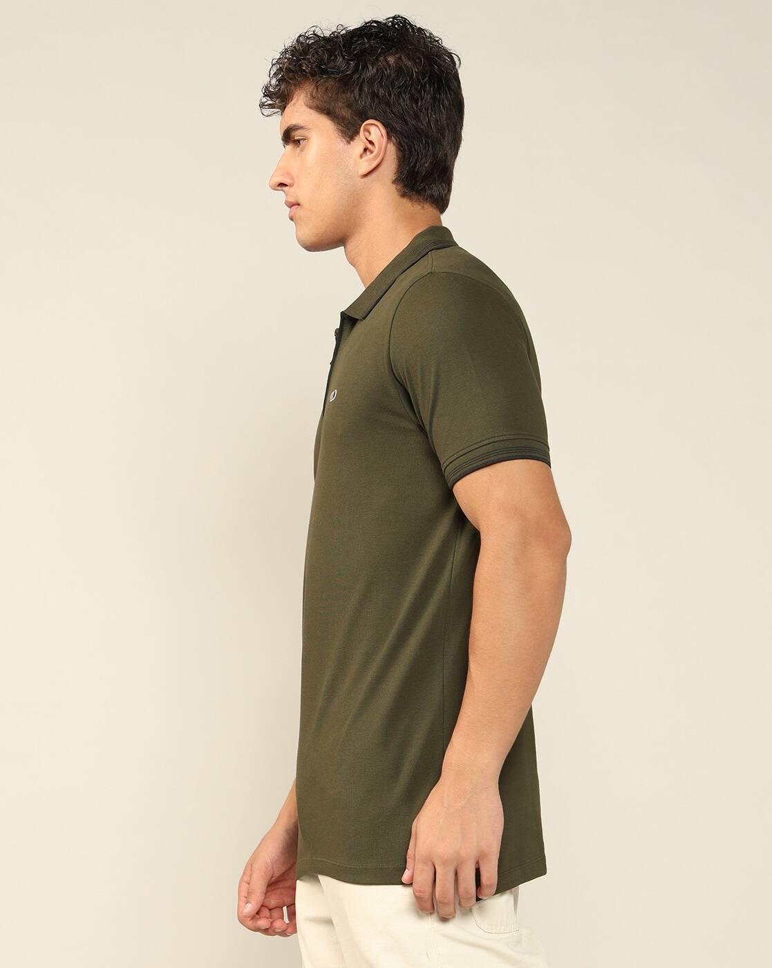 Men Regular Fit Cotton Polo T-Shirt