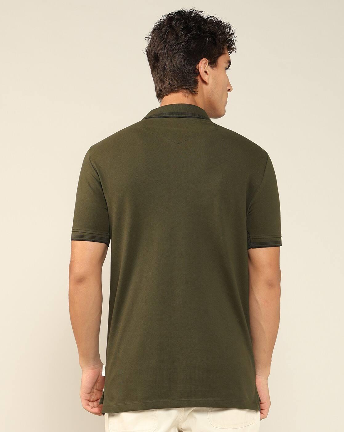 Lee Cooper | Men Regular Fit Cotton Polo T-Shirt|1
