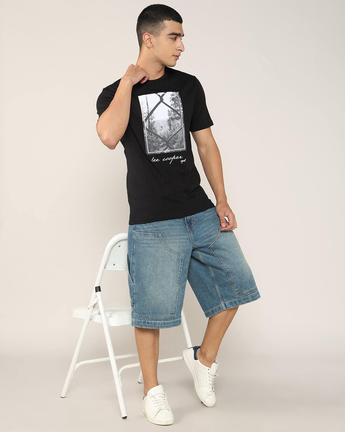 Lee Cooper | Men Graphic Print Regular Fit Crew-Neck T-Shirt|3