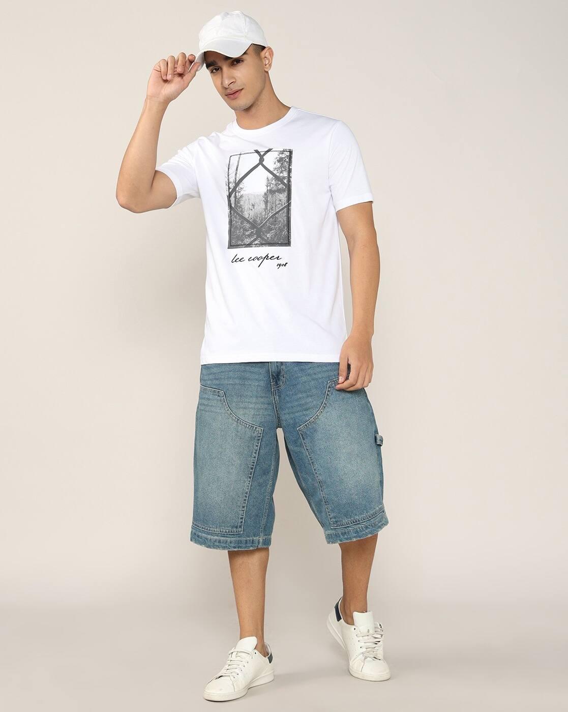 Lee Cooper | Men Graphic Print Regular Fit Crew-Neck T-Shirt|3