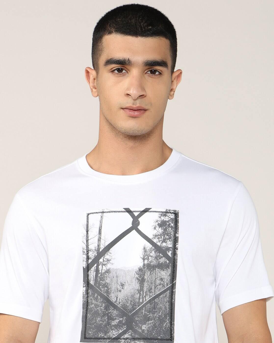 Lee Cooper | Men Graphic Print Regular Fit Crew-Neck T-Shirt|5
