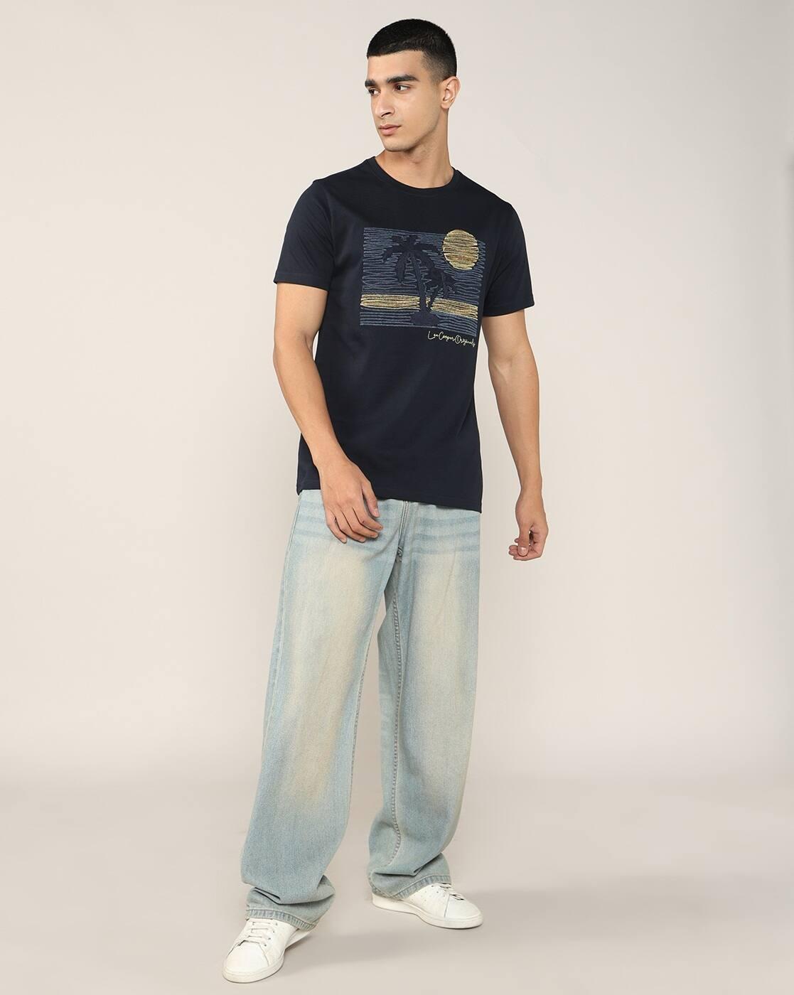 Lee Cooper | Men Graphic Print Regular Fit Crew-Neck T-Shirt|3