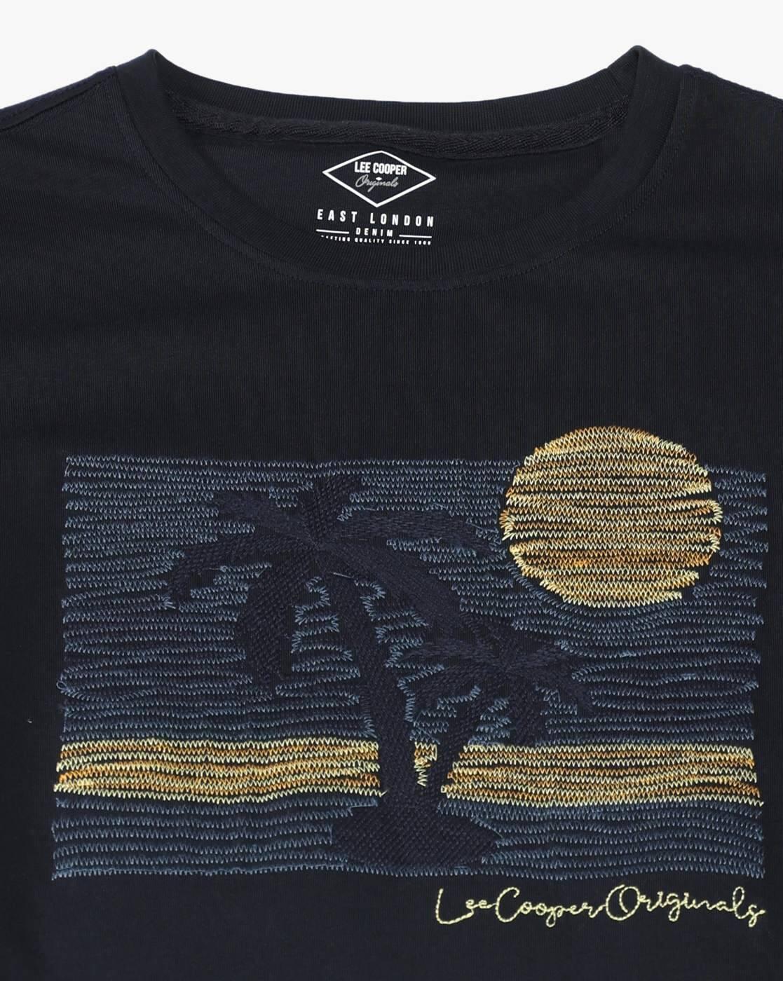 Lee Cooper | Men Graphic Print Regular Fit Crew-Neck T-Shirt|5