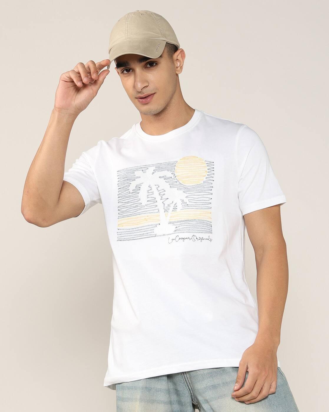 Men Graphic Print Regular Fit Crew-Neck T-Shirt