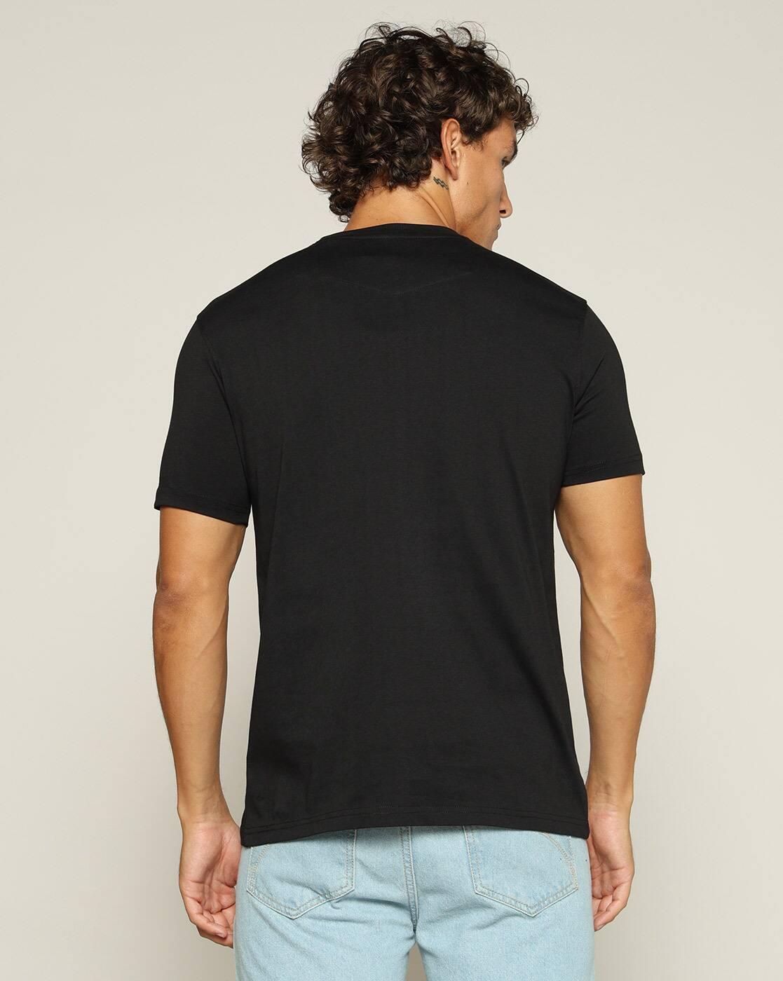 Lee Cooper | Men Typographic Print Regular Fit Crew-Neck T-Shirt|2