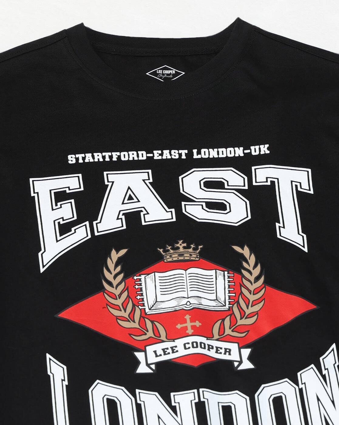 Lee Cooper | Men Typographic Print Regular Fit Crew-Neck T-Shirt|6