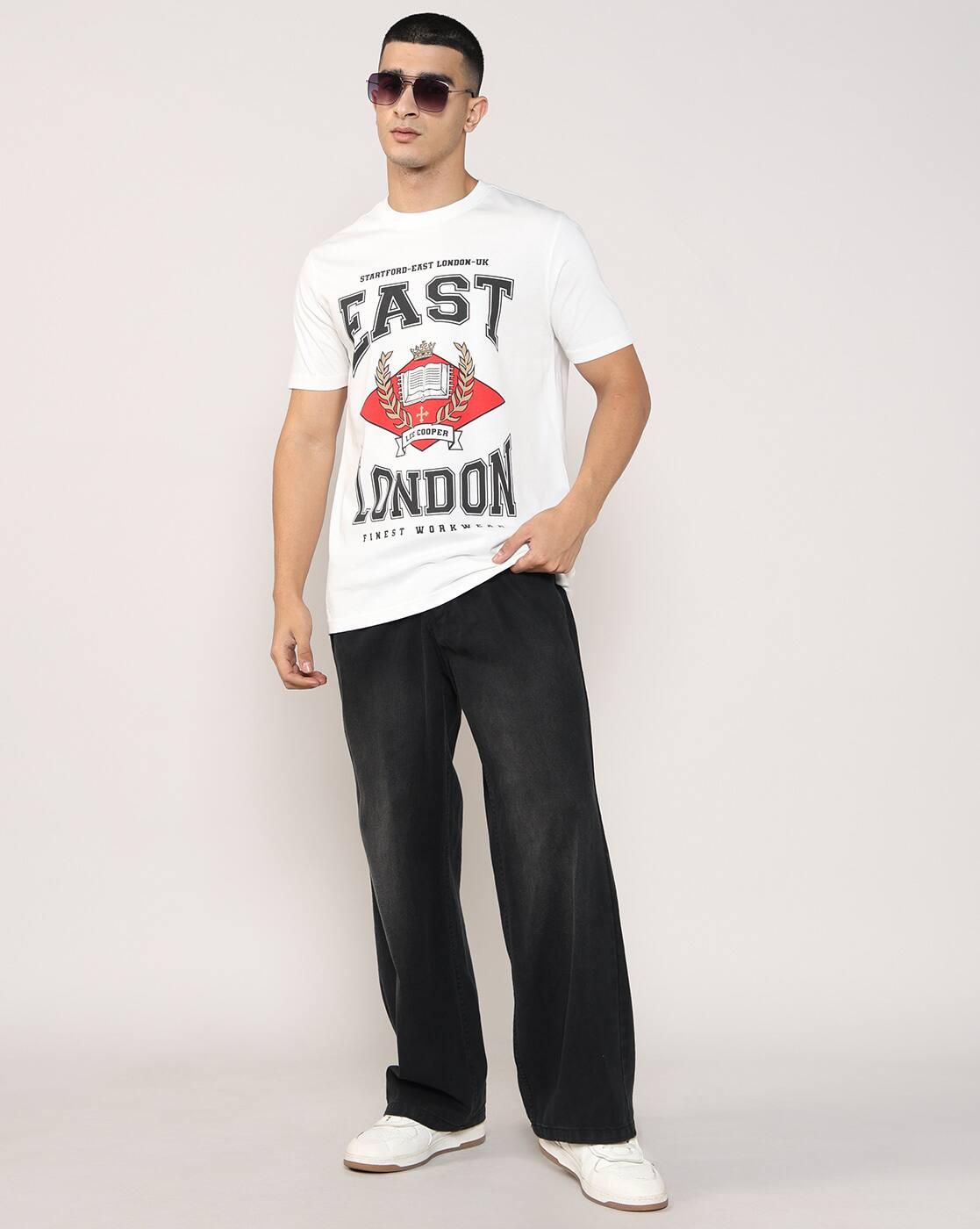 Lee Cooper | Men Typographic Print Regular Fit Crew-Neck T-Shirt|3