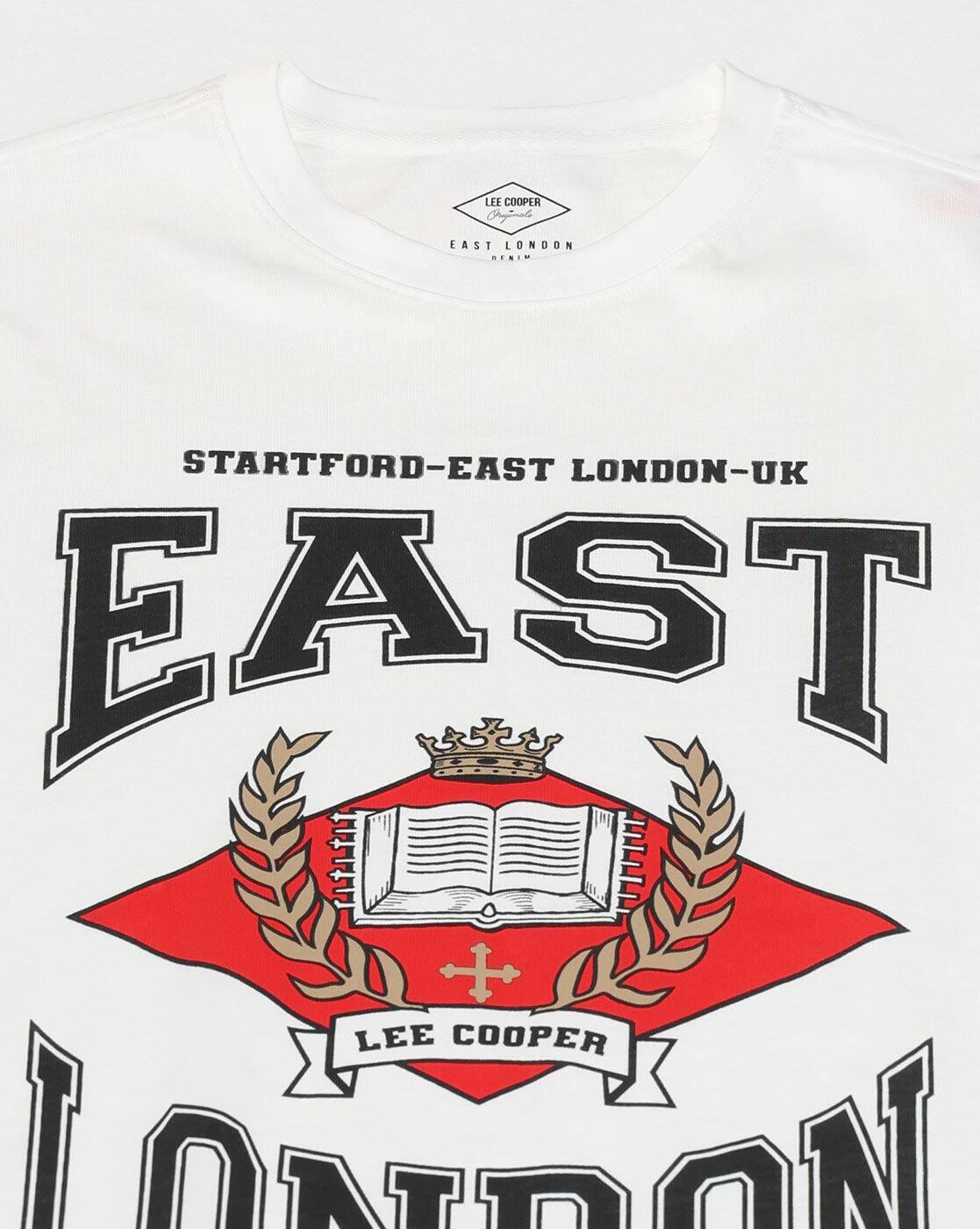 Lee Cooper | Men Typographic Print Regular Fit Crew-Neck T-Shirt|5