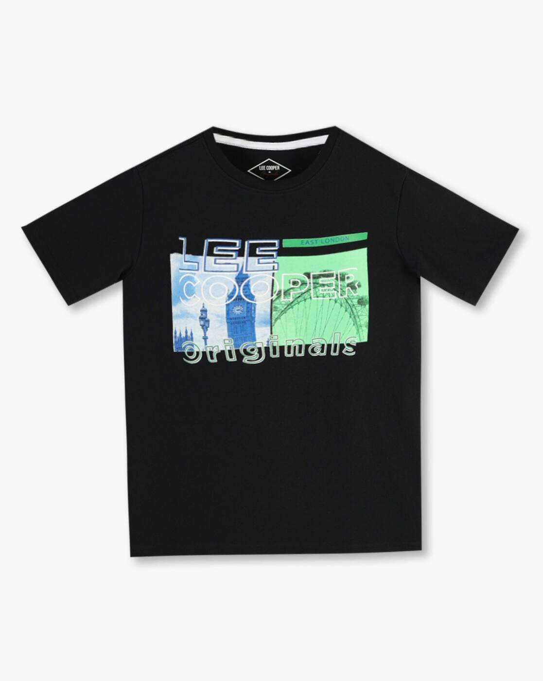 Lee Cooper | Boys Brand Print Regular Fit Round-Neck T-Shirt|0
