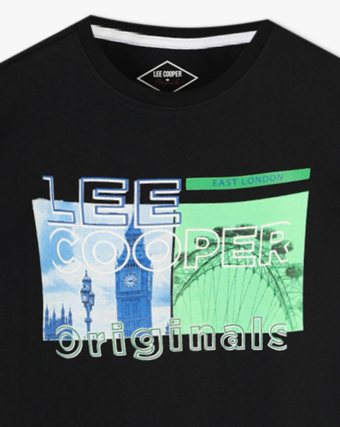 Lee Cooper | Boys Brand Print Regular Fit Round-Neck T-Shirt|2
