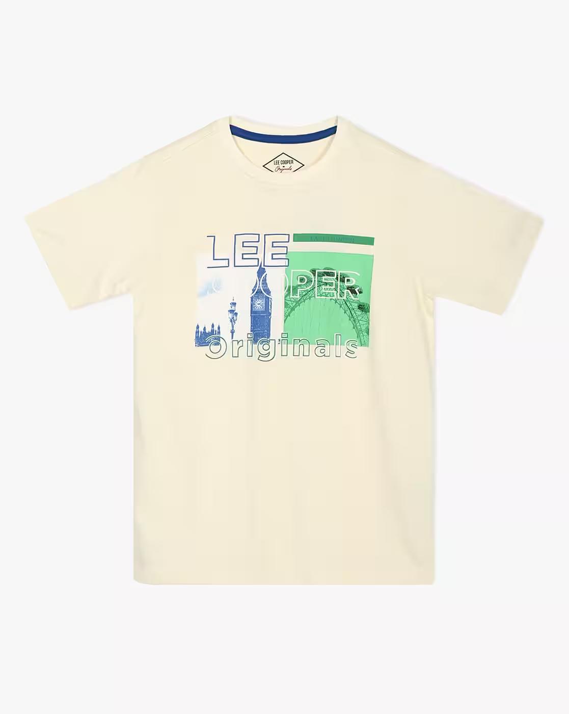 Boys Brand Print Regular Fit Round-Neck T-Shirt