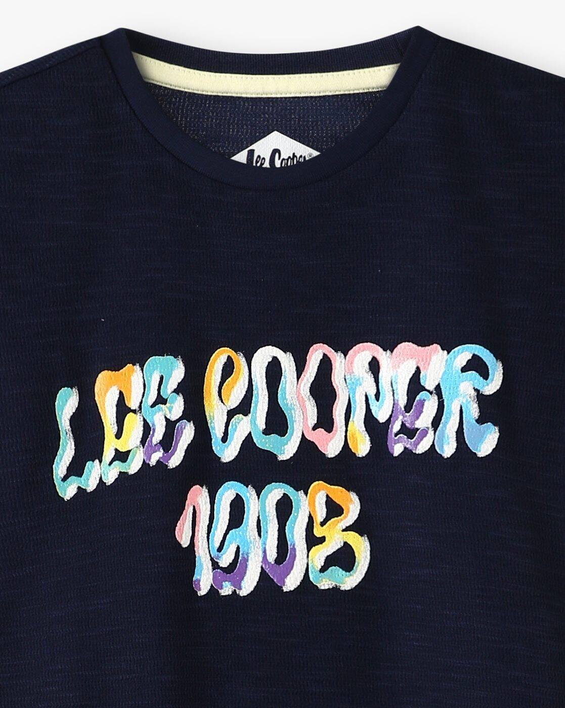 Lee Cooper | Boys Brand Print Regular Fit Round-Neck T-Shirt|2