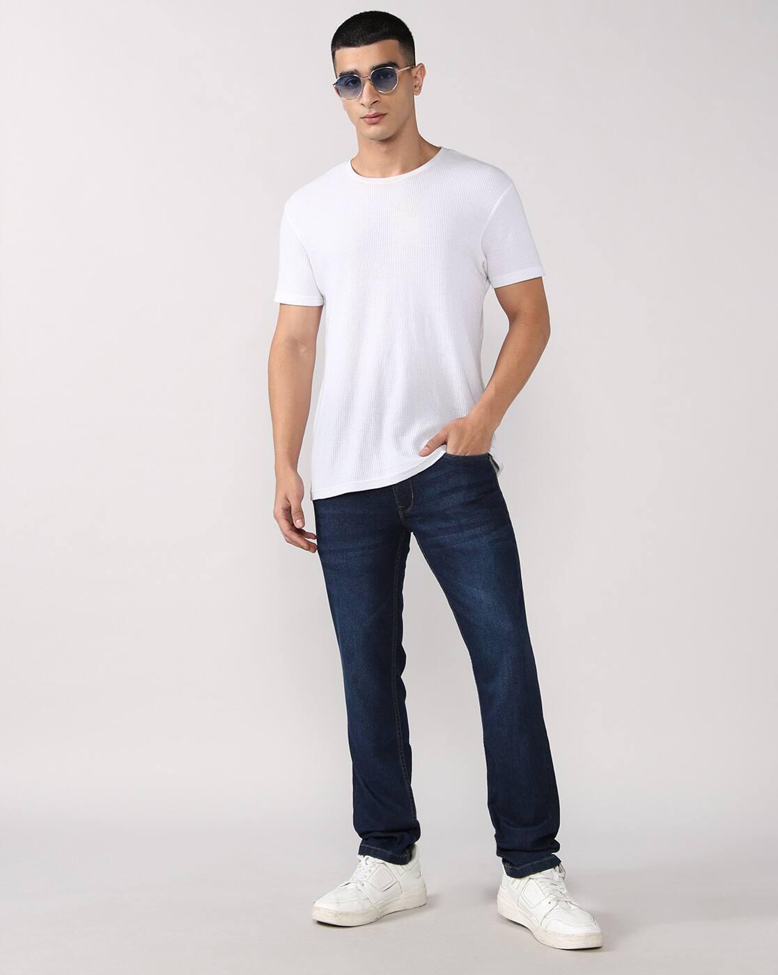 Lee Cooper | Men Lightly Washed Slim Fit Jeans|0