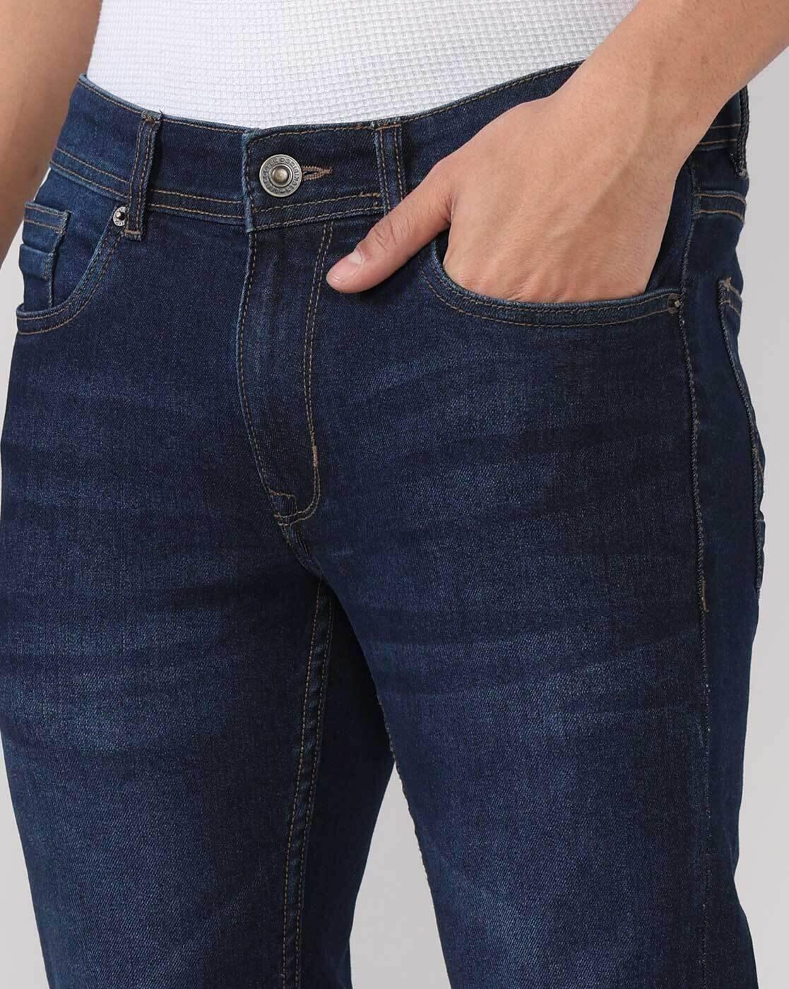 Lee Cooper | Men Lightly Washed Slim Fit Jeans|4