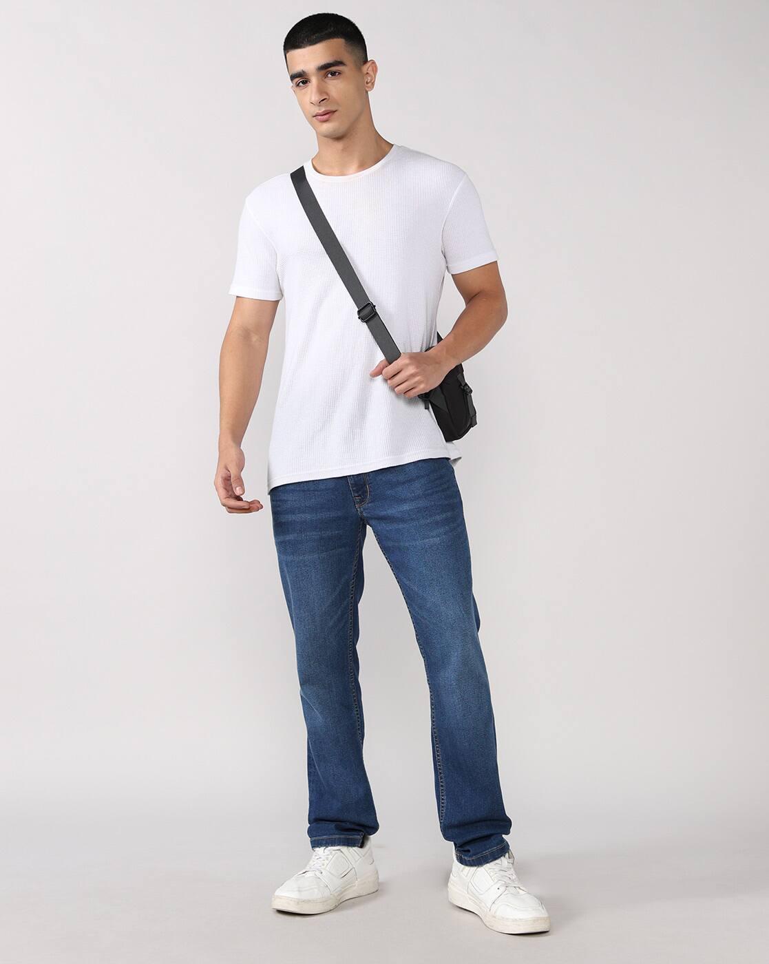 Lee Cooper | Men Lightly Washed Slim Fit Jeans|0