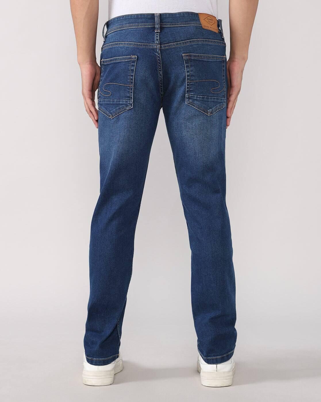 Lee Cooper | Men Lightly Washed Slim Fit Jeans|2