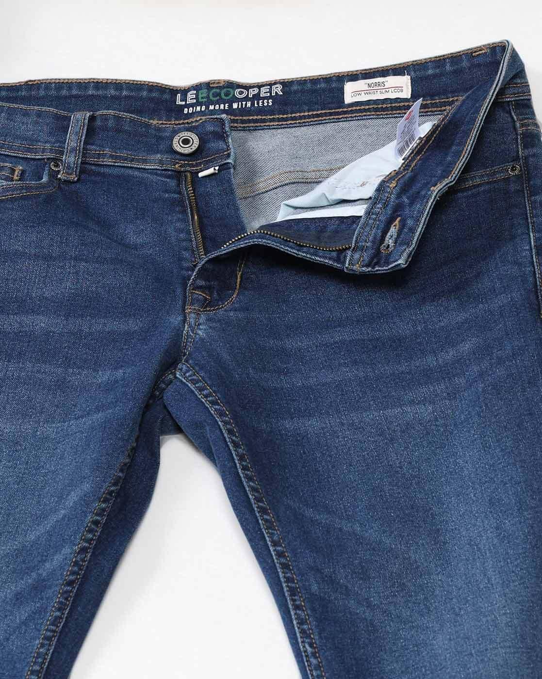 Lee Cooper | Men Lightly Washed Slim Fit Jeans|5