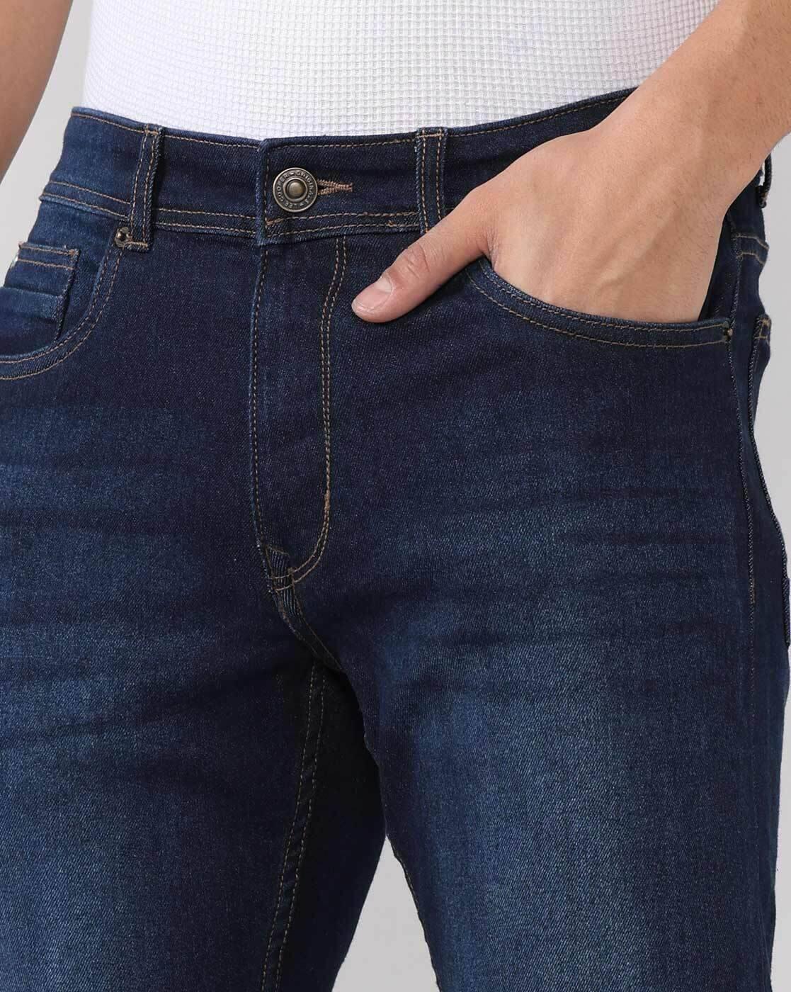 Lee Cooper | Men Lightly Washed Slim Fit Jeans|4