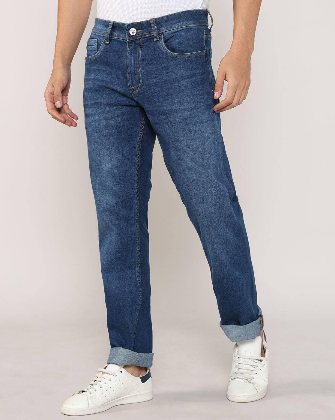 Lee Cooper | Men Lightly Washed Slim Fit Jeans|3