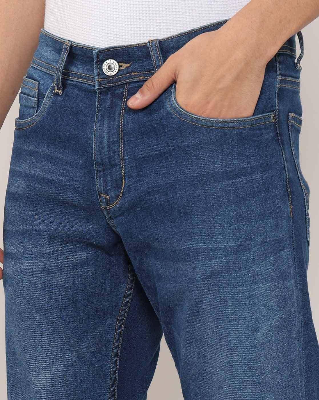 Lee Cooper | Men Lightly Washed Slim Fit Jeans|4