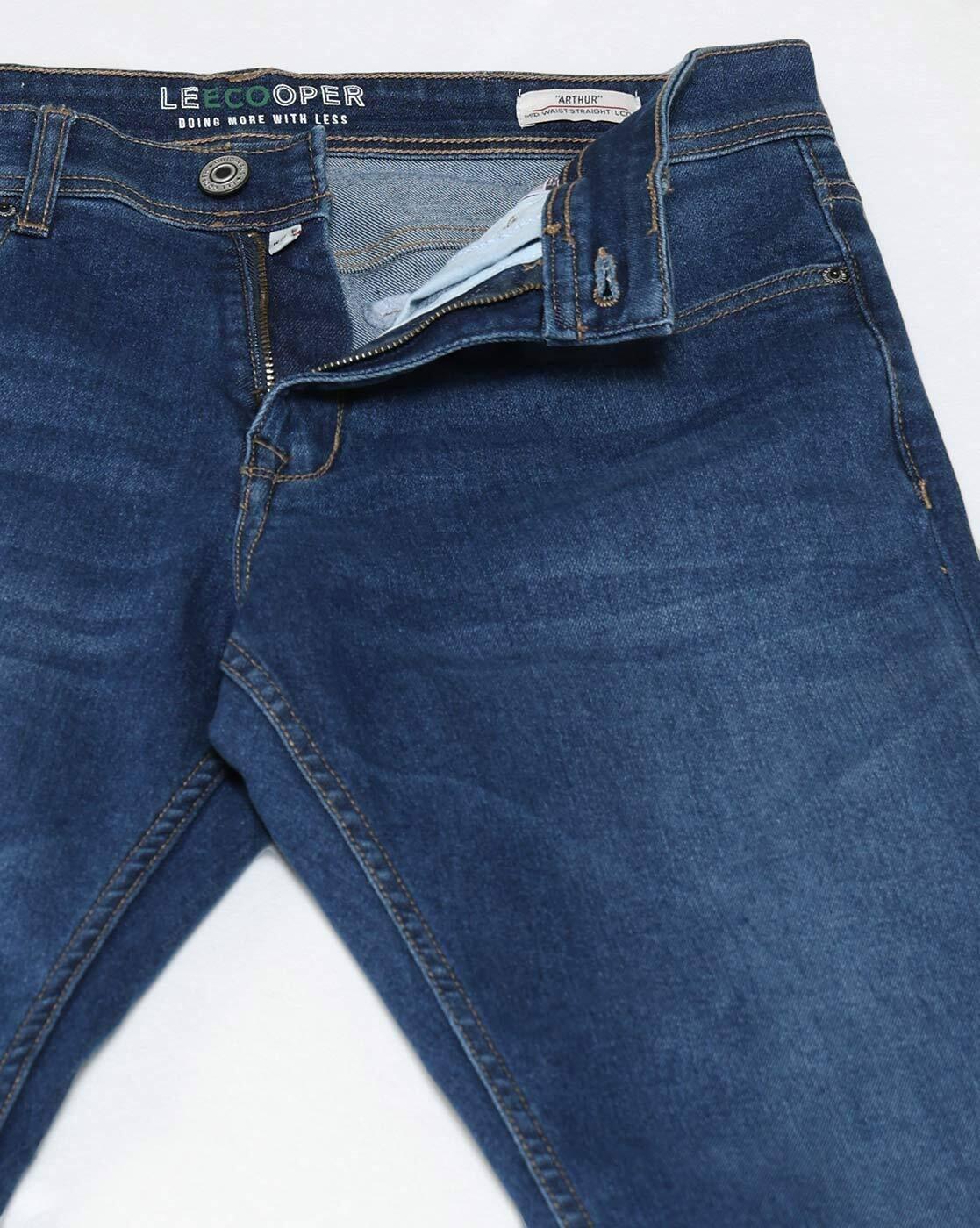 Lee Cooper | Men Lightly Washed Slim Fit Jeans|5