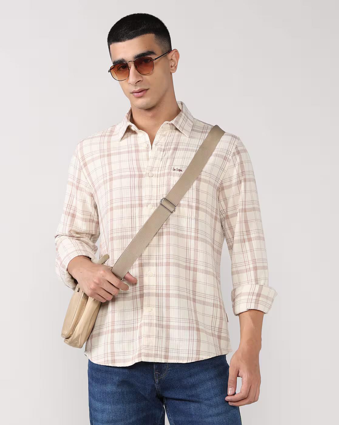Men Checked Regular Fit Shirt