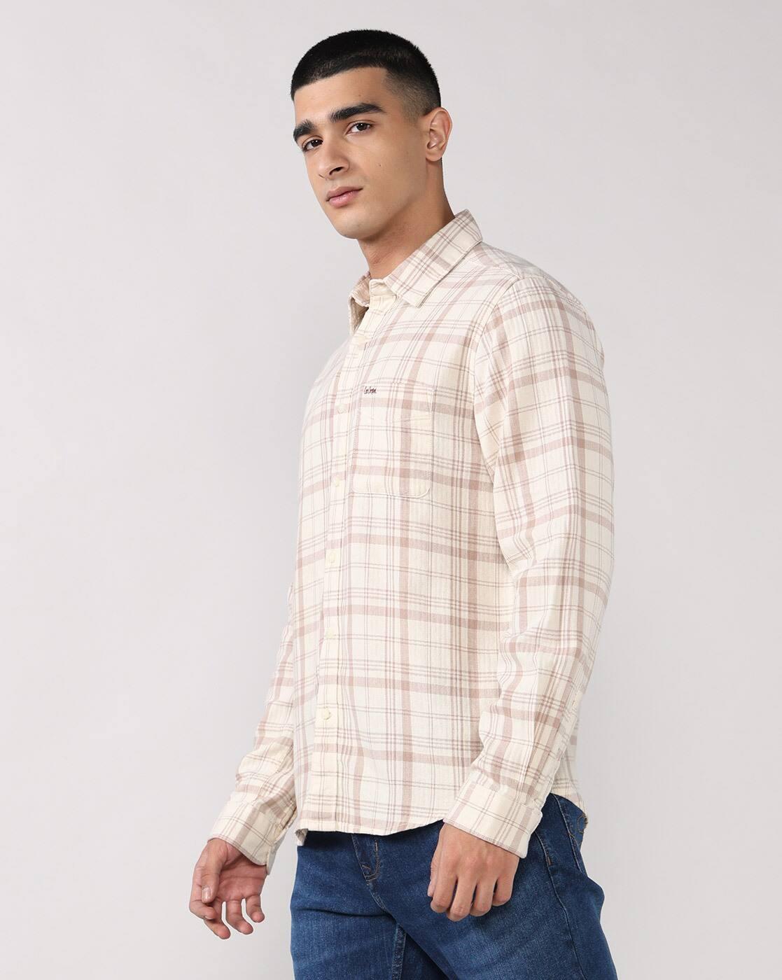 Lee Cooper | Men Checked Regular Fit Shirt|1