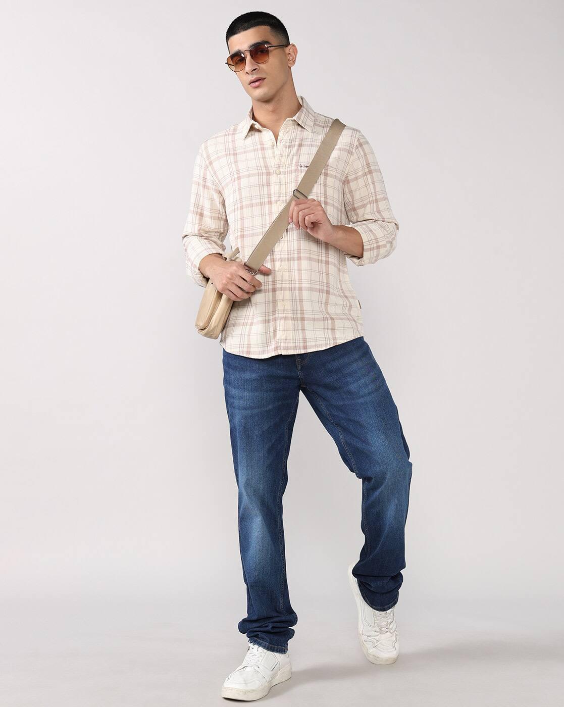 Lee Cooper | Men Checked Regular Fit Shirt|4
