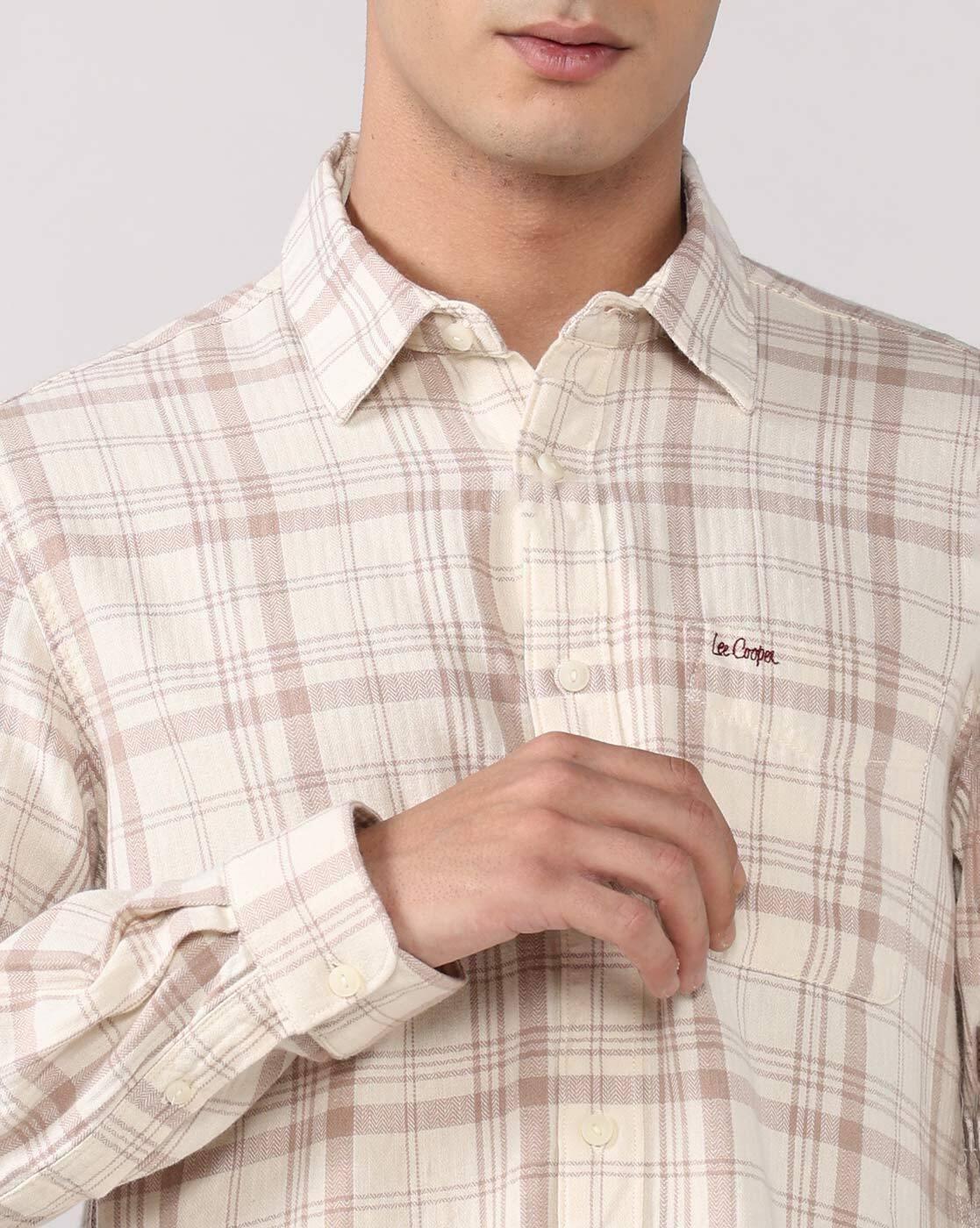 Lee Cooper | Men Checked Regular Fit Shirt|5
