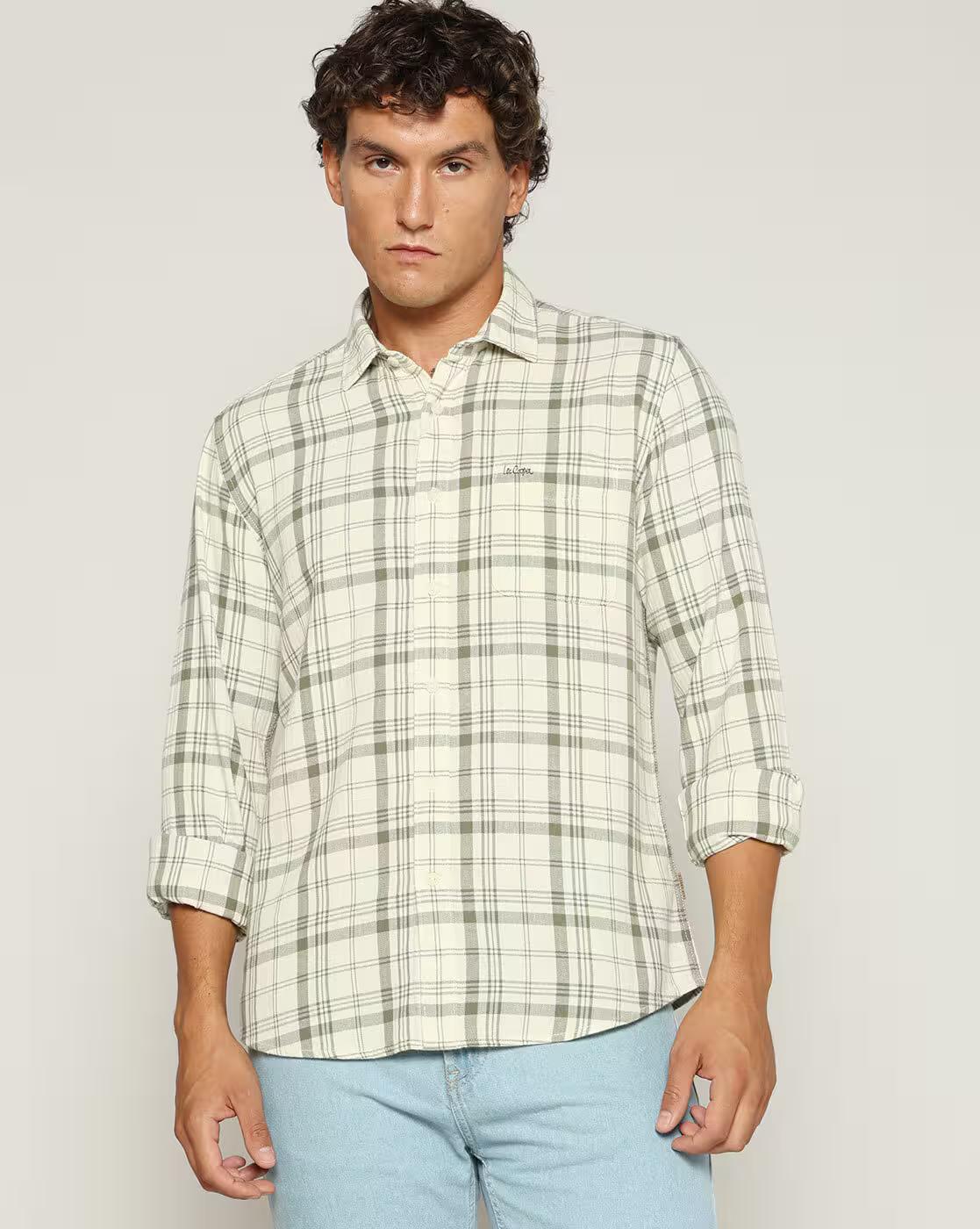 Lee Cooper | Men Checked Regular Fit Shirt|0