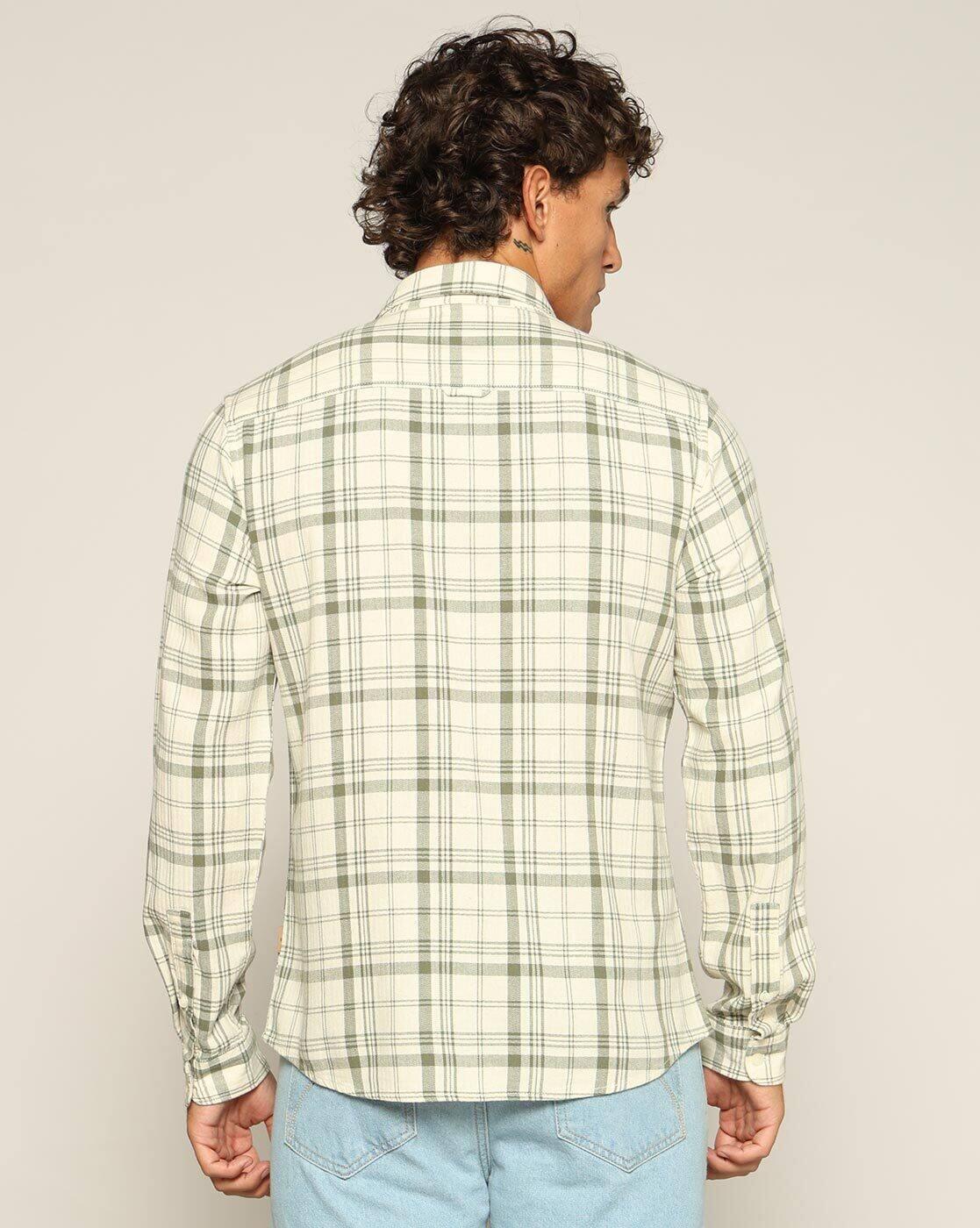 Lee Cooper | Men Checked Regular Fit Shirt|2