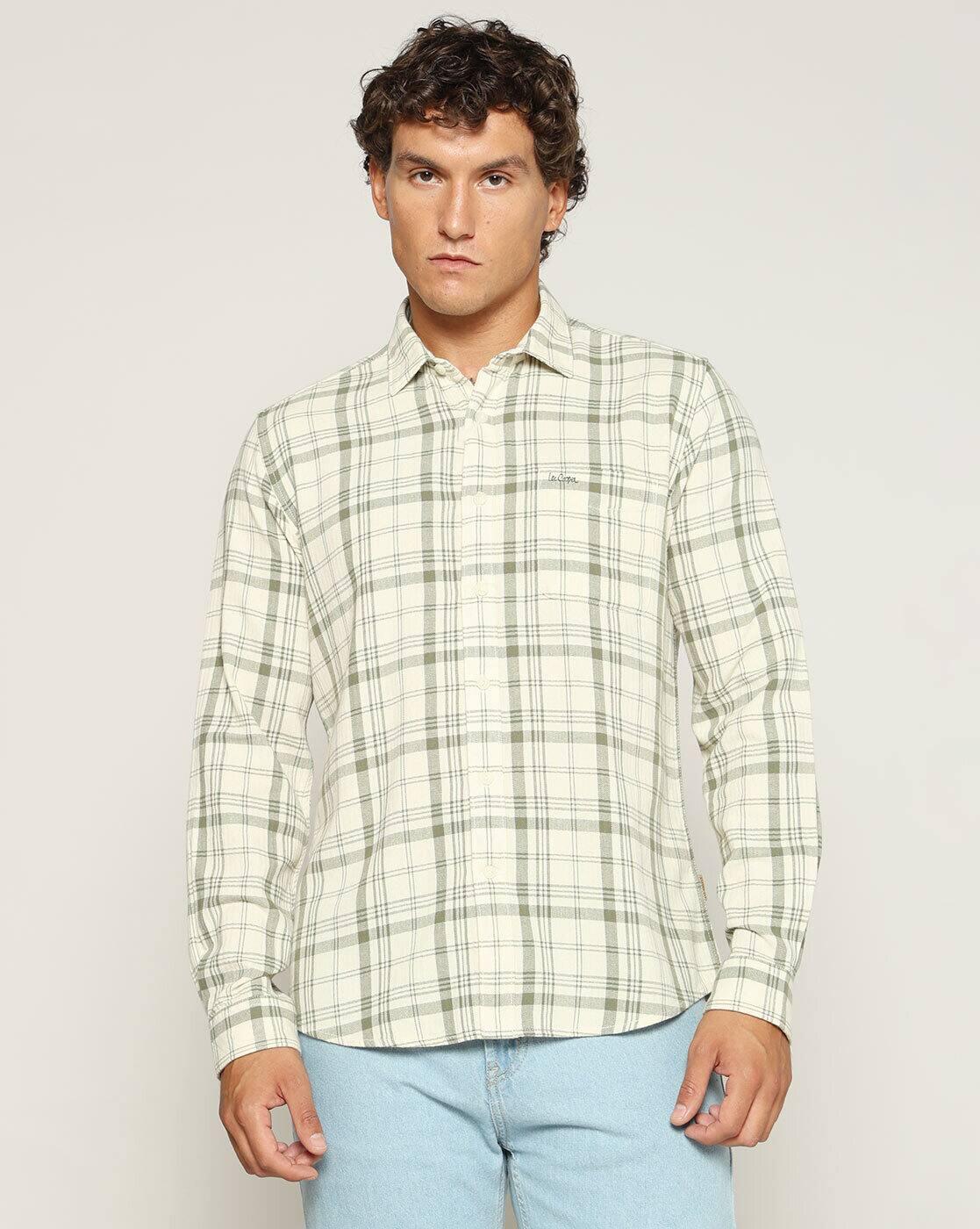 Lee Cooper | Men Checked Regular Fit Shirt|3
