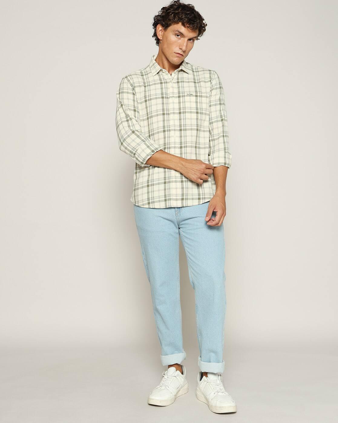 Lee Cooper | Men Checked Regular Fit Shirt|4