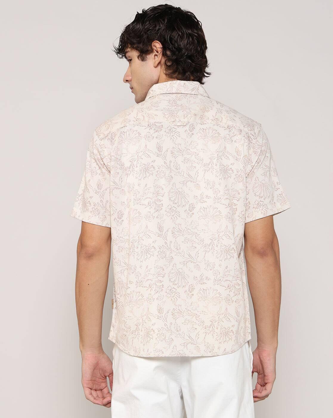Lee Cooper | Men Floral Print Regular Fit Shirt|2